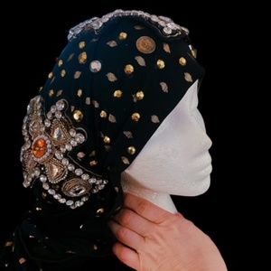 Custom Created Rock N Roll Adjustable Head Scarf